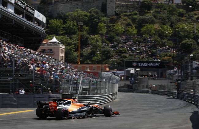 Motorsports: FIA Formula One World Championship WM Weltmeisterschaft 2017, Grand Prix of Monaco, 2 Stoffel Vandoorne (BEL, McLaren Honda), Monte Carlo Monaco xHOCHxZWEIx