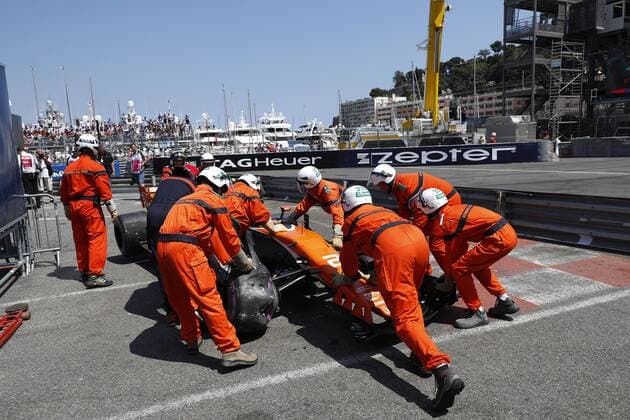 Motorsports: FIA Formula One World Championship WM Weltmeisterschaft 2017, Grand Prix of Monaco, 2 Stoffel Vandoorne (BEL, McLaren Honda), Monte Carlo Monaco xHOCHxZWEIx