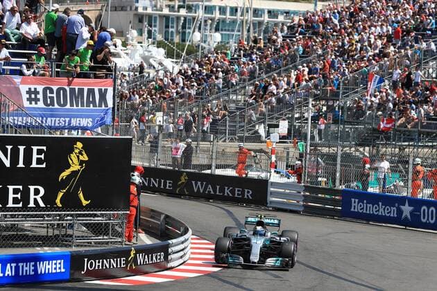 May 27th 2017, Monaco; F1 Grand Prix of Monaco Friday qualifying sessions day; Valtteri Bottas - Mercedes AMG Petronas F1 W08 EQ Energy+ xLeannexBoonx  ActionPlus11883944
