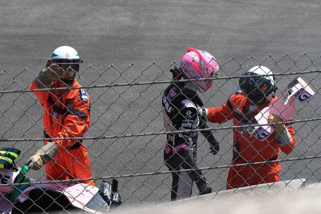 May 27th 2017, Monaco; F1 Grand Prix of Monaco Friday qualifying sessions day; Esteban Ocon - Sahara Force India VJM10 crashed in Practice 3 xLeannexBoonx  ActionPlus11883951