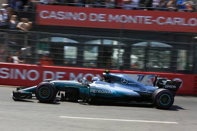 May 27th 2017, Monaco; F1 Grand Prix of Monaco Friday qualifying sessions day; Valtteri Bottas - Mercedes AMG Petronas F1 W08 EQ Energy+ xLeannexBoonx  ActionPlus11883984