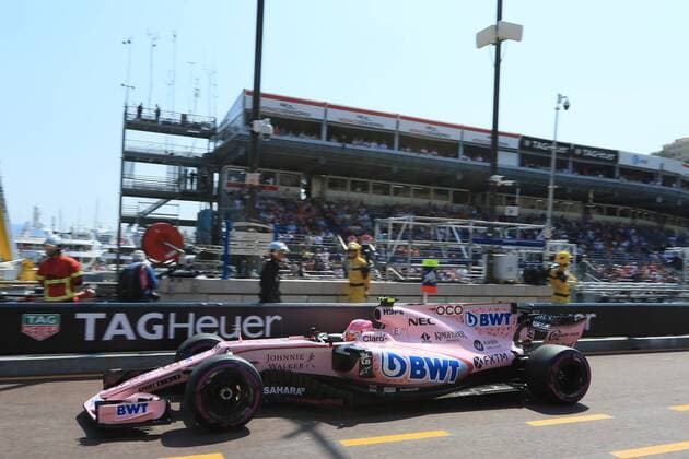 May 27th 2017, Monaco; F1 Grand Prix of Monaco Friday qualifying sessions day; Esteban Ocon - Sahara Force India VJM10 xLeannexBoonx  ActionPlus11883958