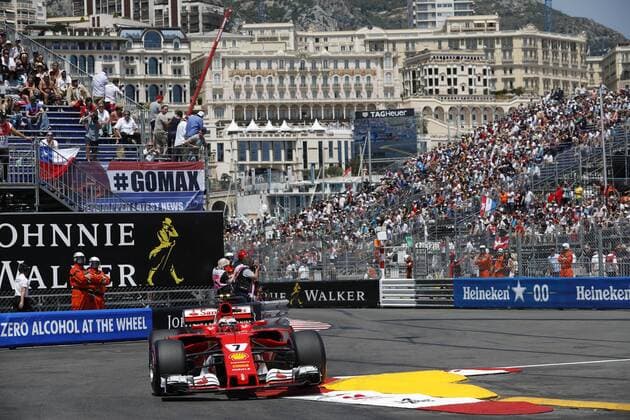 Motorsports: FIA Formula One World Championship WM Weltmeisterschaft 2017, Grand Prix of Monaco, 7 Kimi Raikkonen (FIN, Scuderia Ferrari), Monte Carlo Monaco xHOCHxZWEIx