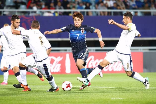 Ritsu Doan (JPN), MAY 27, 2017 - Football Soccer : 2017 FIFA U-20 World Cup Group D match between Japan 2-2 Italy at Cheonan Baekseok Stadium in Cheonan, South Korea. Noxthirdxpartyxsales  (ipha038510)