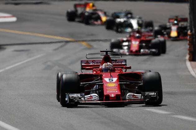 May 28, 2017 - Monte Carlo, Monaco - SEBASTIAN VETTEL of Germany and Scuderia Ferrari drives during the 2017 Formula 1 Monaco Grand Prix in Monte Carlo, Monaco. F1 2017 - Monaco Grand Prix - ZUMAg147 20170528_zap_g147_002 Copyright: xJamesxGasperottix