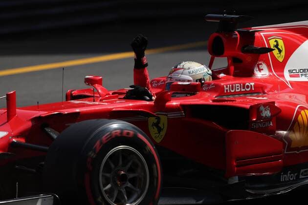 Monaco Grand Prix, Monte Carlo 24 - 28 May 2017 28.05.2017 - Race, Sebastian Vettel (GER) Scuderia Ferrari SF70H race winner 