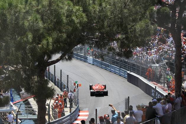 May 28th 2017, Monaco; F1 Grand Prix of Monaco Race Day; Sebastian Vettel - Scuderia Ferrari SF70H on his way to winning the race xLeannexBoonx  ActionPlus11884930