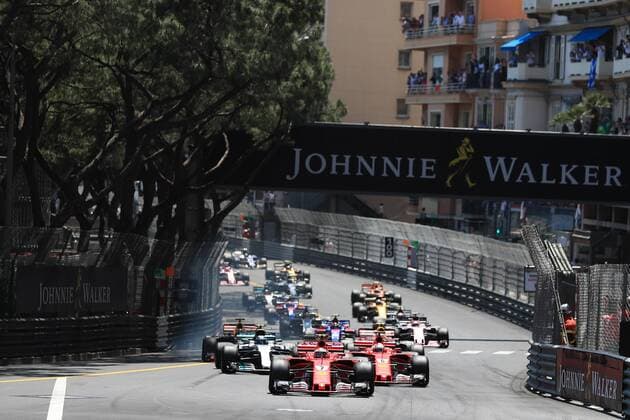 May 28th 2017, Monaco; F1 Grand Prix of Monaco Race Day; Kimi Raikkonen - Scuderia Ferrari SF70H leads the start of the race from pole but finished 2nd xLeannexBoonx  ActionPlus11884936