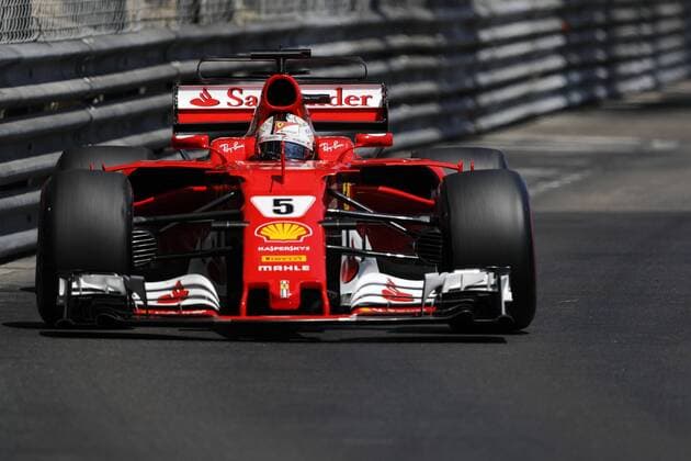 May 28, 2017 - Monte Carlo, Monaco - SEBASTIAN VETTEL of Germany and Scuderia Ferrari drives during the 2017 Formula 1 Monaco Grand Prix in Monte Carlo, Monaco. F1 2017 - Monaco Grand Prix - ZUMAg147 20170528_zap_g147_017 Copyright: xJamesxGasperottix