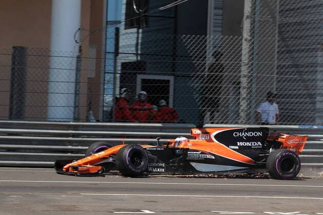 Monaco Grand Prix, Monte Carlo 24 - 28 May 2017 28.05.2017 - Race, Jenson Button (GBR) McLaren MCL32 retires from the race 