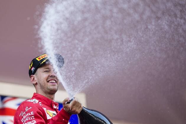 May 28, 2017 - Monte-Carlo, Monaco - 05 VETTEL Sebastian from Germany of Ferrari SF70-H team scuderia Ferrari celebrating his victory during the Monaco Grand Prix of the FIA Formula 1 championship, at Monaco on 28th of 2017. F1 Grand Prix of Monaco  - ZUMAn230 20170528_zaa_n230_141 Copyright: xXavierxBonillax