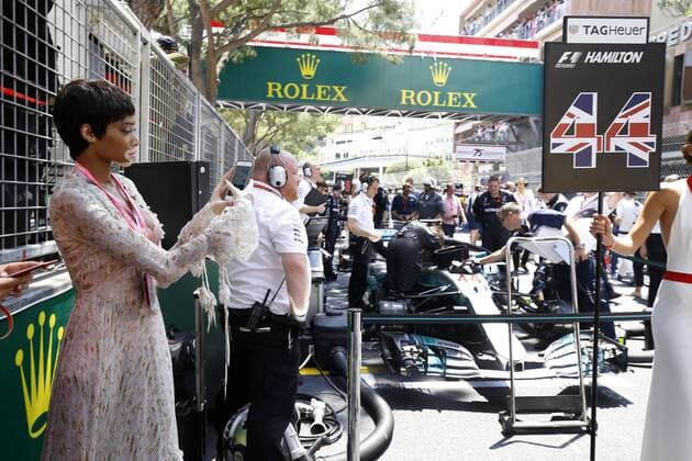 Motorsports: FIA Formula One World Championship WM Weltmeisterschaft 2017, Grand Prix of Monaco, Winnie Harlow Monte Carlo Monaco xHOCHxZWEIx