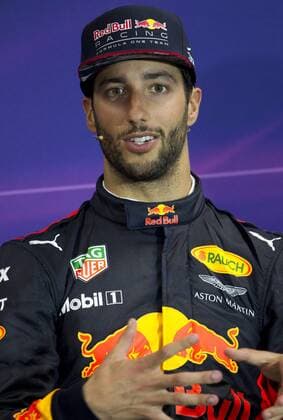 Monaco, Monte Carlo - May 28, 2017: FIA Formula One World Championship WM Weltmeisterschaft Monaco F1 Grand Prix, third Place Daniel Ricciardo Monaco F1 Grand Prix 2017, Winner press conference PK Pressekonferenz