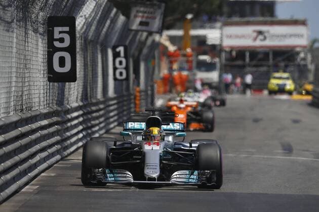 Motorsports: FIA Formula One World Championship WM Weltmeisterschaft 2017, Grand Prix of Monaco, 44 Lewis Hamilton (GBR, Mercedes AMG Petronas F1 Team), Monte Carlo Monaco xHOCHxZWEIx