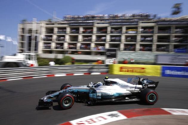 Motorsports: FIA Formula One World Championship WM Weltmeisterschaft 2017, Grand Prix of Monaco, 77 Valtteri Bottas (FIN, Mercedes AMG Petronas F1 Team), Monte Carlo Monaco xHOCHxZWEIx