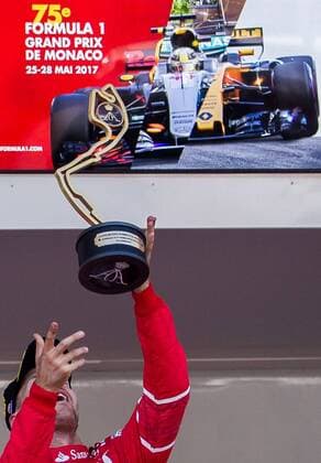 May 28, 2017 - Monte-Carlo, Monaco - Sebastian Vettel s joy aftre he won the race on Formula 1 Grand Prix de Monaco on May 28, 2017 in Monte Carlo, Monaco. F1 Grand Prix of Monaco  - ZUMAn230 20170528_zaa_n230_185 Copyright: xRobertxSzaniszlox