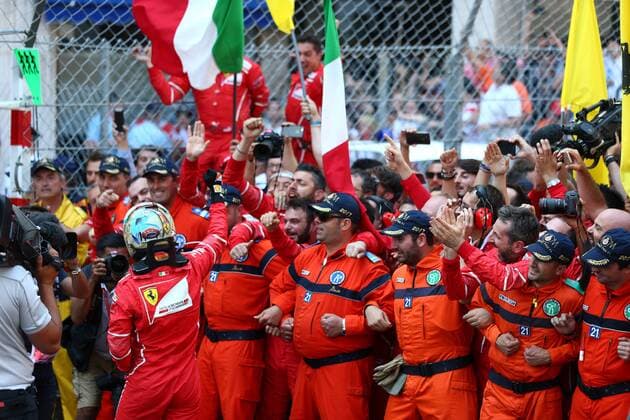 Monaco Grand Prix, Monte Carlo 24 - 28 May 2017 28.05.2017 - Race, Sebastian Vettel (GER) Scuderia Ferrari SF70H race winner 