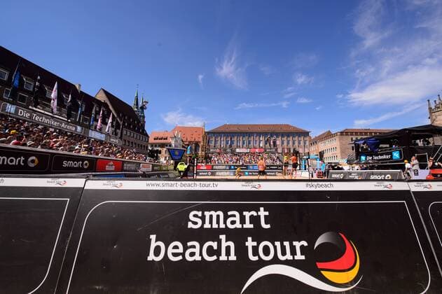 smart super cup Nürnberg; Smart Beach Tour 2017; Alexander Walkenhorst Sven Winter vs. Manuel Lohmann Julius Thole +++ + Nürnberg Germany xConnyxKurth HOCHxZWEIx
