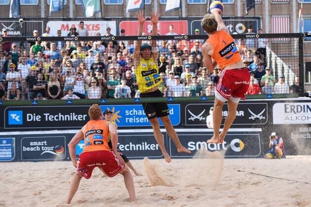 smart super cup Nürnberg; Smart Beach Tour 2017; Philipp Arne Bergmann Yannick Harms vs. Paul Becker Jonas Schröder +++ + Nürnberg Germany xConnyxKurth HOCHxZWEIx