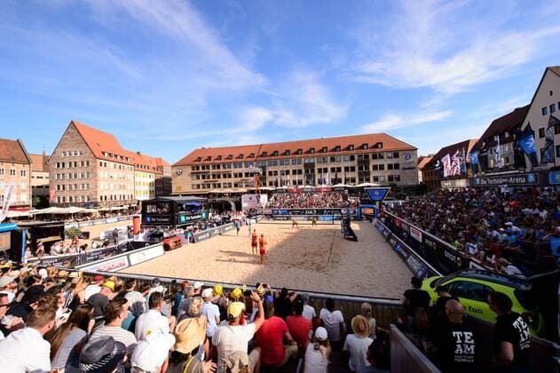 smart super cup Nürnberg; Smart Beach Tour 2017; Philipp Arne Bergmann Yannick Harms vs. Paul Becker Jonas Schröder +++ + Nürnberg Germany xConnyxKurth HOCHxZWEIx