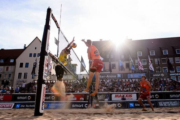 smart super cup Nürnberg; Smart Beach Tour 2017; Philipp Arne Bergmann Yannick Harms vs. Paul Becker Jonas Schröder +++ + Nürnberg Germany xConnyxKurth HOCHxZWEIx
