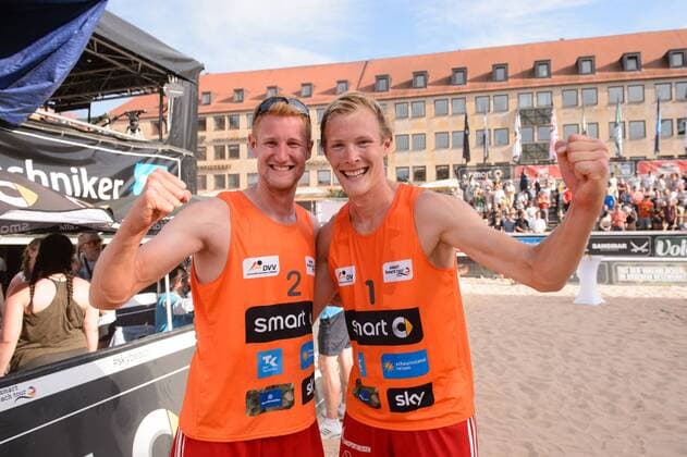smart super cup Nürnberg; Smart Beach Tour 2017; Philipp Arne Bergmann Yannick Harms vs. Paul Becker Jonas Schröder +++ + Nürnberg Germany xConnyxKurth HOCHxZWEIx