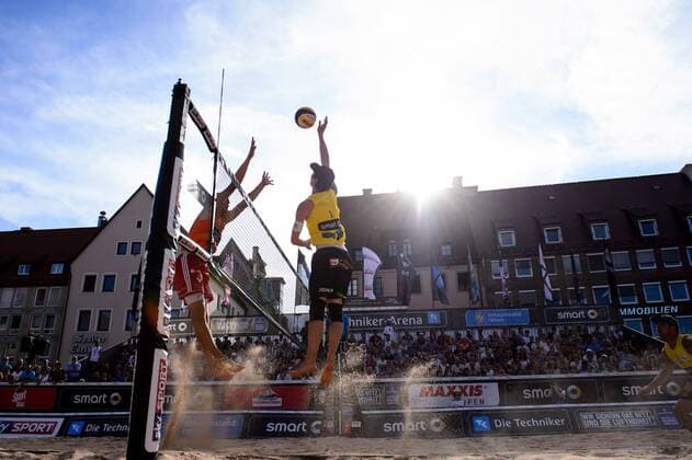 smart super cup Nürnberg; Smart Beach Tour 2017; Philipp Arne Bergmann Yannick Harms vs. Paul Becker Jonas Schröder +++ + Nürnberg Germany xConnyxKurth HOCHxZWEIx