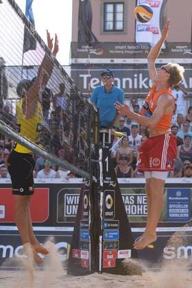 smart super cup Nürnberg; Smart Beach Tour 2017; Philipp Arne Bergmann Yannick Harms vs. Paul Becker Jonas Schröder +++ + Nürnberg Germany xConnyxKurth HOCHxZWEIx