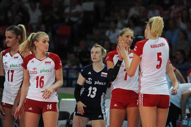 Volleyball, Damen, WM-Quali, Polen - Serbien WARSZAWA 28.05.2017 TURNIEJ KWALIFIKACYJNY DO MISTRZOSTW SWIATA 2018 SIATKOWKA POLSKA - SERBIA MALWINA SMARZEK NATALIA MEDRZYK AGATA WITKOWSKA KATARZYNA BERENIKA TOMSIA FOT. RAFAL MOLAK FOTOPYK NEWSPIX.PL --- Newspix.pl FRANCE OUT!  170528MOL015