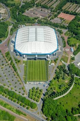 VELTINS-Arena, Schalke-Stadion, erste Bundeliga, Bundesligastadion, premier league, Schalker Feld, Gelsenkirchen, Ruhrgebiet, Nordrhein-Westfalen, Deutschland !ACHTUNGxMINDESTHONORARx60xEURO!