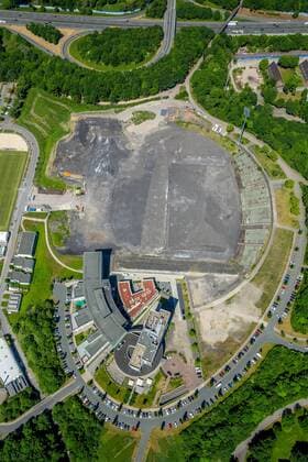 Parkstadion an der Veltins-Arena, Schalker Feld, Gelsenkirchen, Ruhrgebiet, Nordrhein-Westfalen, Deutschland !ACHTUNGxMINDESTHONORARx60xEURO!