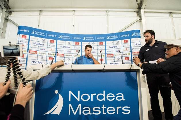 170530 Henrik Stenson, Sverige under en presskonferens inför Nordea Masters den 30 maj 2017 i Barsebäck.  Copyright: PETTERxARVIDSON BB170530PA021