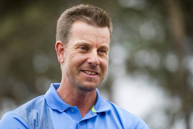 170530 Henrik Stenson, Sverige efter en presskonferens inför Nordea Masters den 30 maj 2017 i Barsebäck.  Copyright: PETTERxARVIDSON BB170530PA028