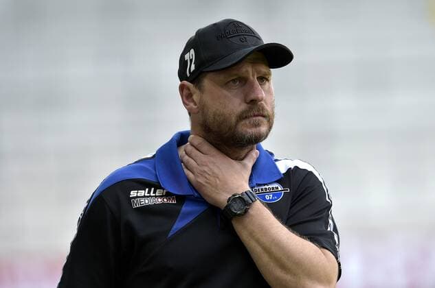 25-05-2017 pmk MZ116789 Fussball Herren 3. Liga Saison 2016 2017 SC Paderborn Steffen Baumgart -Trainer- Paderborn