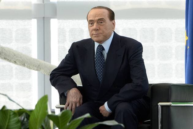 Fußball, Italien, Moratti und Berlusconi überreichen sich Trikots beim Ehrenpreis Rosa Camuna Db Milano 30 05 2017 - premio Rosa Camuna foto Daniele Buffa Image nella foto: Silvio Berlusconi 