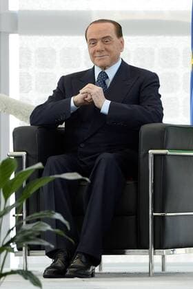 Fußball, Italien, Moratti und Berlusconi überreichen sich Trikots beim Ehrenpreis Rosa Camuna Db Milano 30 05 2017 - premio Rosa Camuna foto Daniele Buffa Image nella foto: Silvio Berlusconi 
