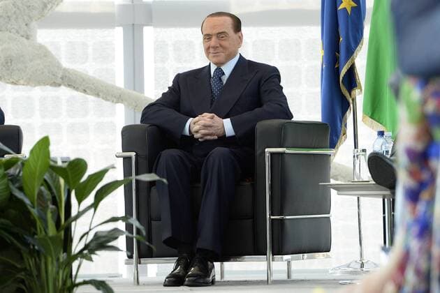 Fußball, Italien, Moratti und Berlusconi überreichen sich Trikots beim Ehrenpreis Rosa Camuna Db Milano 30 05 2017 - premio Rosa Camuna foto Daniele Buffa Image nella foto: Silvio Berlusconi 