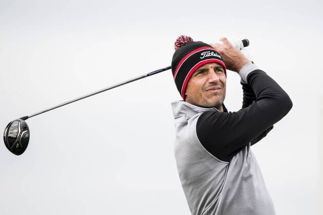 170601 Robert Dinwiddie, England under dag ett av golftävlingen Nordea Masters den 1 juni 2017 i Barsebäck.  Copyright: PETTERxARVIDSON BB170601PA003