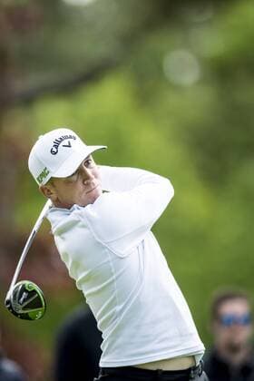 170601 Alexander Noren, Sverige under dag ett av golftävlingen Nordea Masters den 1 juni 2017 i Barsebäck.  Copyright: PETTERxARVIDSON BB170601PA028
