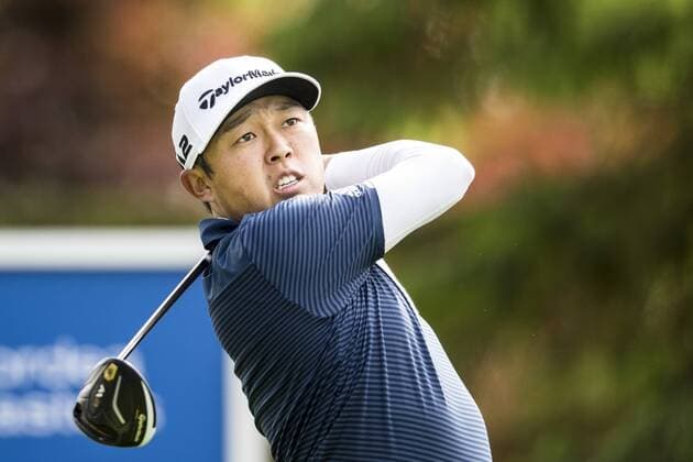 170601 David Lipsky, USA under dag ett av golftävlingen Nordea Masters den 1 juni 2017 i Barsebäck.  Copyright: PETTERxARVIDSON BB170601PA122