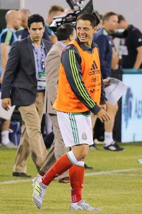 Mexican player Javier Chicharito Hernández get on the court during a friendly match between Mexico and Ireland, held at the MetLife stadium in East Rutherford, New Jersey, USA, on 1 June 2017. MEXICO - IRELAND !ACHTUNG: NUR REDAKTIONELLE NUTZUNG!  Copyright: xEduardoxMunozxAlvarezx NJ001 20170602-636319775094313959