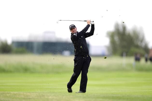 170602 Peter Hansson, Sverige, under dag tva av golftävlingen Nordea Masters den 2 juni 2017 i Barsebäck.  Copyright: PETTERxARVIDSON BB170602PA002