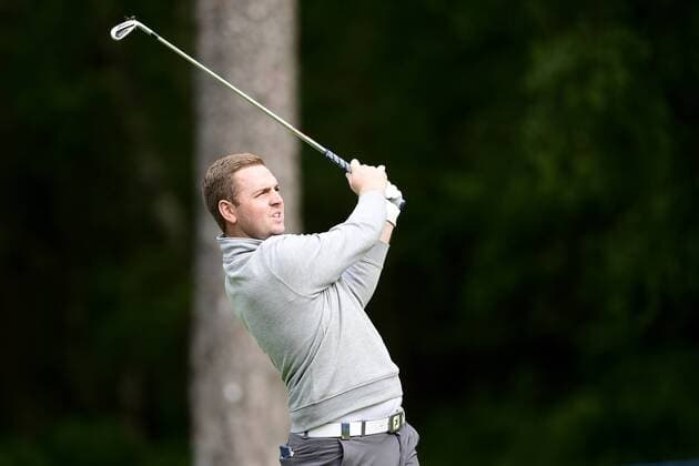 170602 Max Orrin, England, under dag tva av golftävlingen Nordea Masters den 2 juni 2017 i Barsebäck.  Copyright: PETTERxARVIDSON BB170602PA010