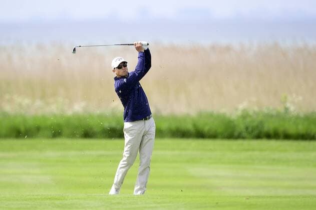 170602 Niclas Fasth, Sverige, under dag tva av golftävlingen Nordea Masters den 2 juni 2017 i Barsebäck.  Copyright: PETTERxARVIDSON BB170602PA012