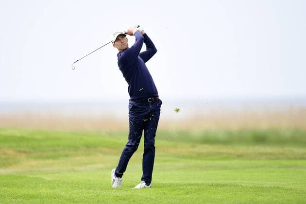 170602 Niklas Lemke, Sverige, under dag tva av golftävlingen Nordea Masters den 2 juni 2017 i Barsebäck.  Copyright: PETTERxARVIDSON BB170602PA022