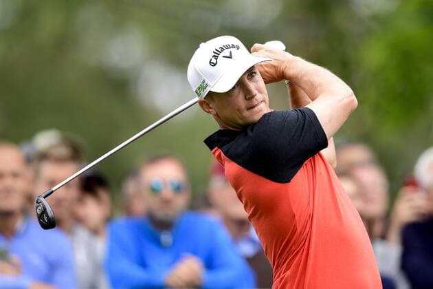 170602 Alexander Noren, Sverige under dag tva av golftävlingen Nordea Masters den 2 juni 2017 i Barsebäck.  Copyright: PETTERxARVIDSON BB170602PA035