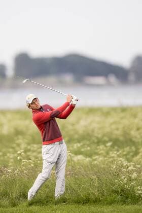 170602 Marcel Siem, Tyskland under dag tva av golftävlingen Nordea Masters den 2 juni 2017 i Barsebäck.  Copyright: PETTERxARVIDSON BB170602PA149