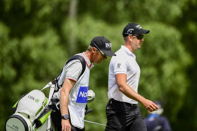 170603 Henrik Stenson, Sverige, under dag tre av golftävlingen Nordea Masters den 3 juni 2017 i Barsebäck.  Copyright: PETTERxARVIDSON BB170603PA006