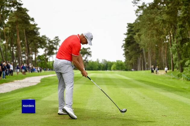 170603 Alexander Noren, Sverige, under dag tre av golftävlingen Nordea Masters den 3 juni 2017 i Barsebäck.  Copyright: PETTERxARVIDSON BB170603PA011