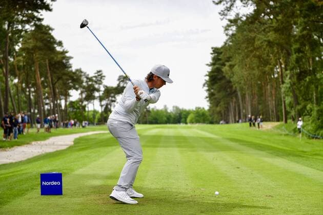 170603 Kristoffer Broberg, Sverige, under dag tre av golftävlingen Nordea Masters den 3 juni 2017 i Barsebäck.  Copyright: PETTERxARVIDSON BB170603PA013